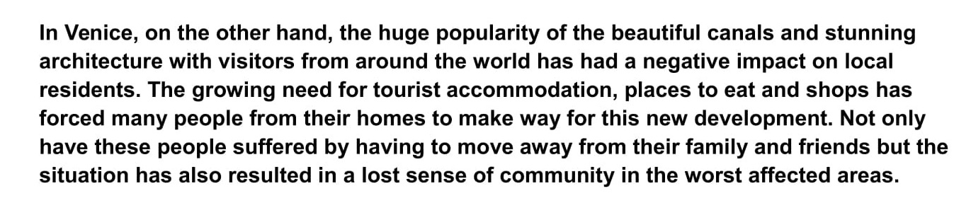 advantages and disadvantages of tourism essay ielts