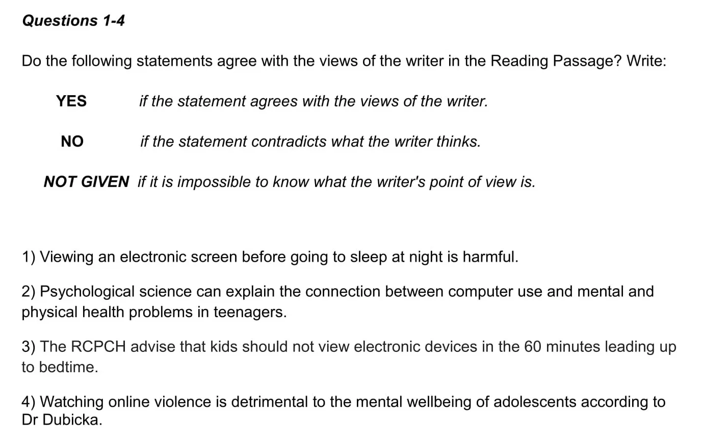 Yes to reading. Yes/no/not given. Reading and answer the questions. IELTS reading text. IELTS Academic reading Band score.